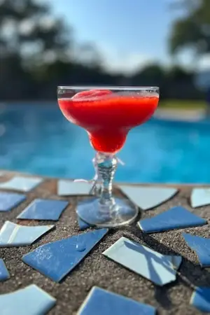 Strawberry Daiquiri by Pool